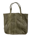 Violet X Grace Large Olive Python Tote at Violet X Grace Miami