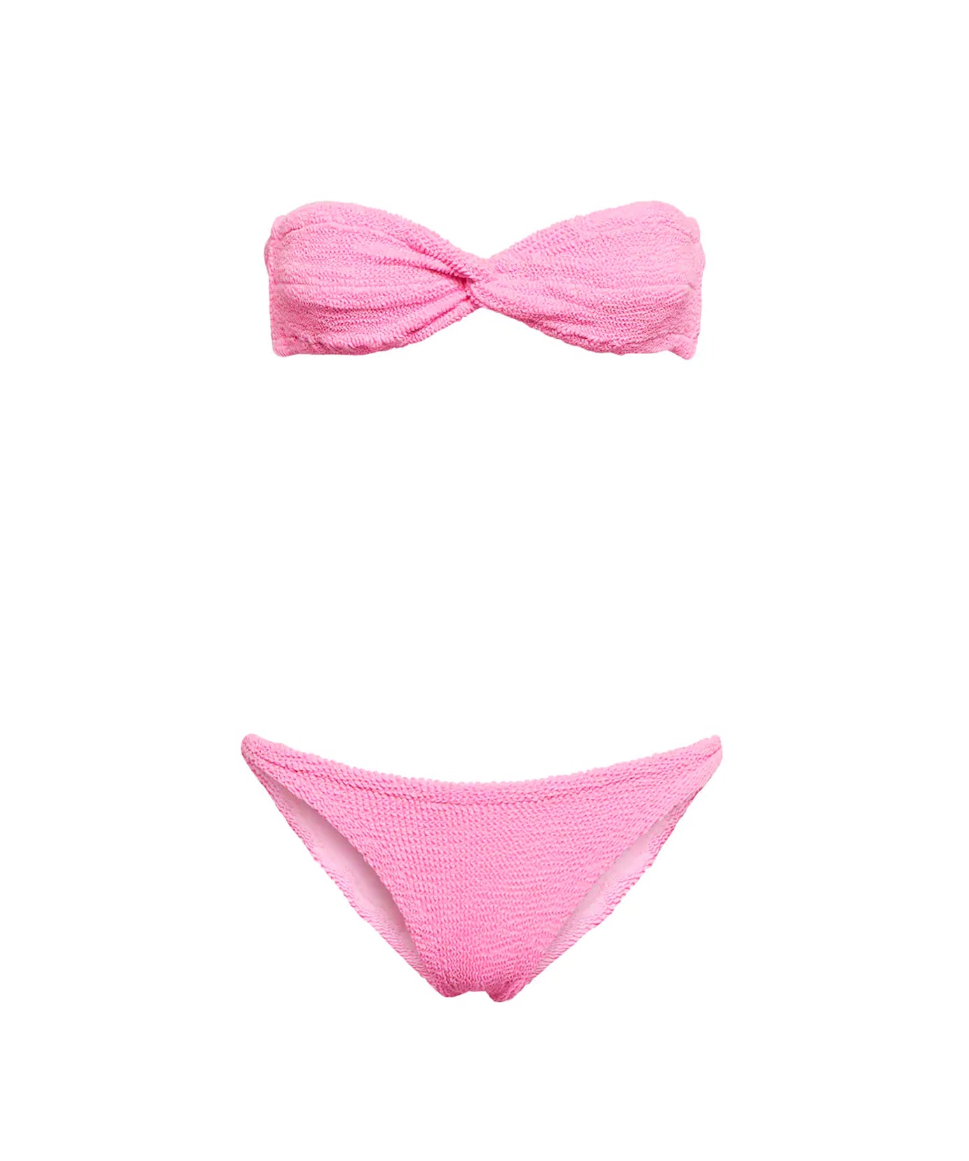 HUNZA G Jean Bikini in Bubblegum Pink at Violet x Grace Miami