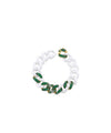 white ceramic link with pave bracelet from Shay