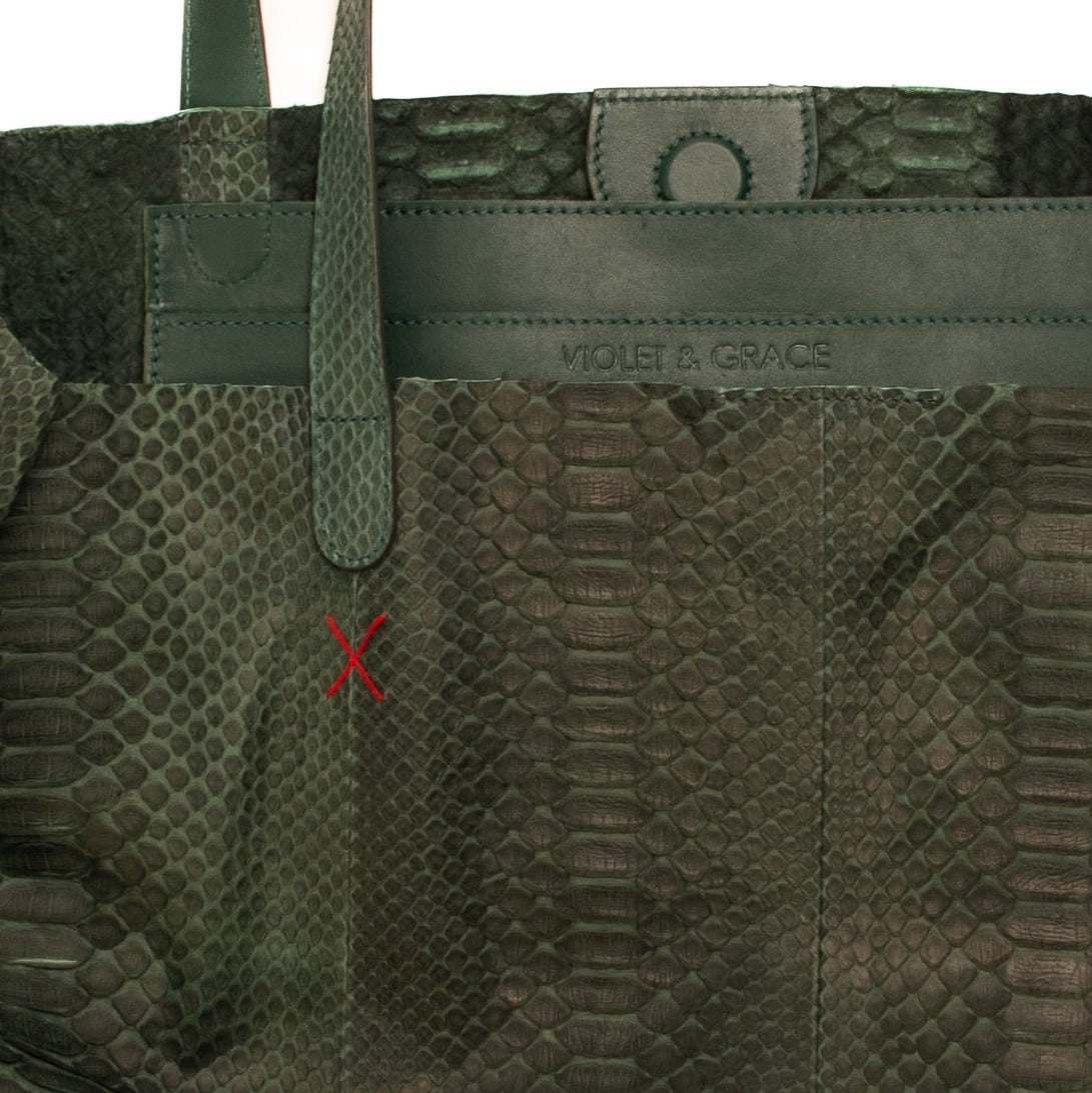 Violet x Grace Exclusive Python Travel Bag