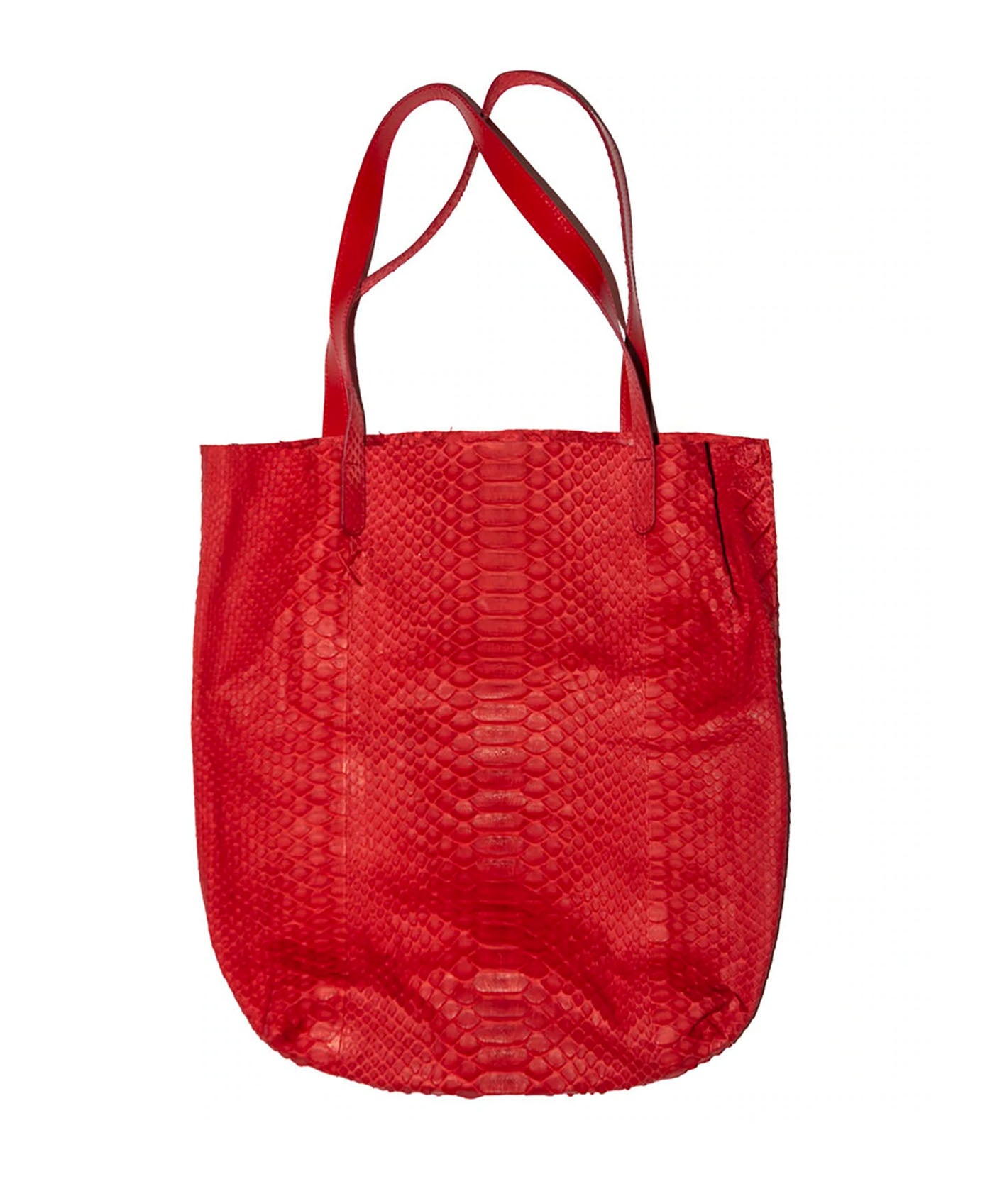 Violet x Grace Exclusive Python Tote Red at Violet x Grace Miami