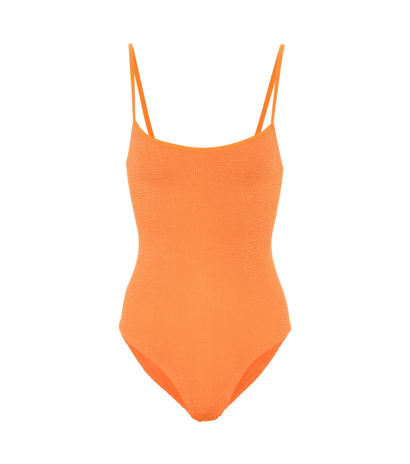 HUNZA G Pamela One Piece Swimsuit in Orange at Violet x Grace Miami