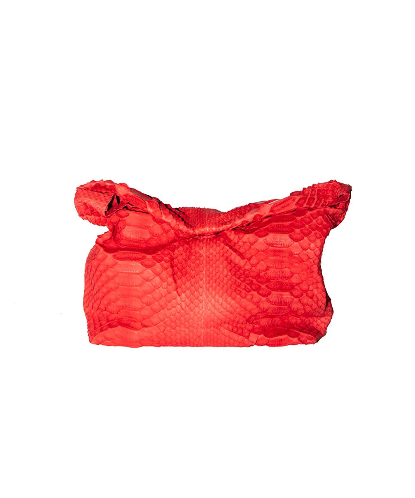 Violet x Grace Python Clutch Red at Violet x Grace Miami