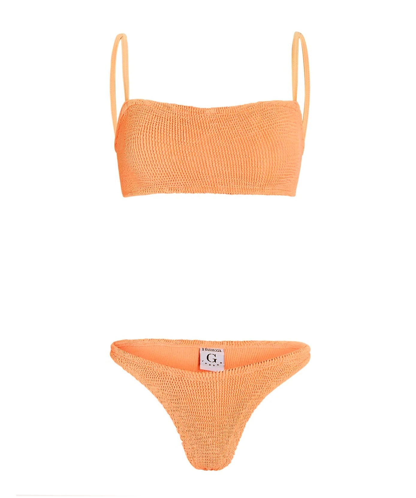 Hunza G Gigi Bikini in Orange at Violet x Grace Miami